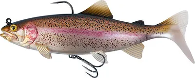Produktbild von Fox Rage Replicant Trout - Gummiforelle, Farbe:super natural rainbow trout, Länge / Gewicht:23cm / 155g