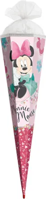 Produktbild von ROTH Schultüte groß Disney Minnie Mouse 85 cm eckig Tüllverschluss ROT(H)-Spitze Zuckertüte Schulanfang