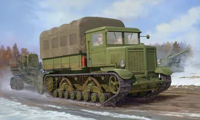 Produktbild von Trumpeter Voroshilovets Tractor 1:35, 01573