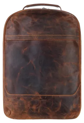 Zdjęcie produktu dla Skórzany plecak Greenburry 34x48x16cm Plecak podróżny "Vintage" w kolorze antycznego brązu