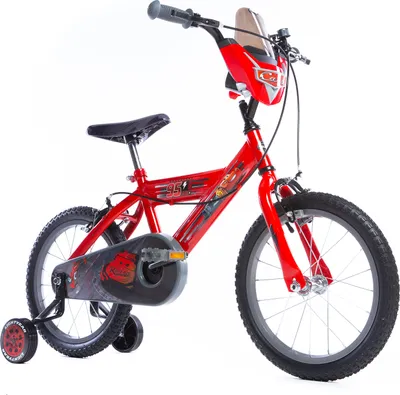Zdjęcie produktu dla Rower dziecięcy 16 cali Auta Cars dla chłopca czerwony Huffy