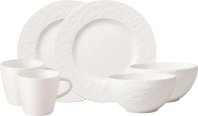 Obrázek produktu pro Villeroy & Boch Manufacture Rock blanc snídaňová sada 6 ks.