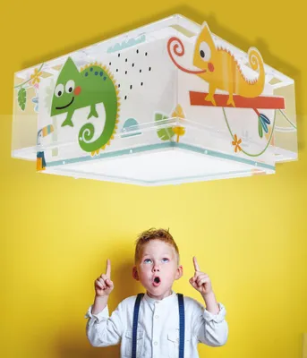 Zdjęcie produktu dla Plafon sufitowy Happy Jungle - Kameleon Zwierzęta dla dzieci