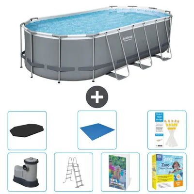 Zdjęcie produktu dla Bestway Power Steel Oval – 549 x 274 x 122 cm – 8 elementów S546