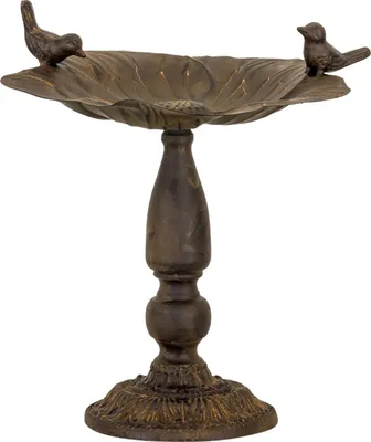 Produktbild von Vogeltränke Vogelbad Garten Vogelbecken Vogel Tränke Metall Antik-Stil 28cm