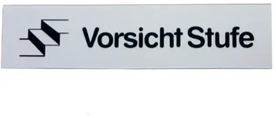 Produktbild von GRÄWE Türschild "Vorsicht Stufe"