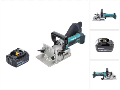 Produktbild von Makita DPJ 180 G1 Akku Nutfräse 18 V 100 mm + 1x Akku 6,0 Ah - ohne Ladegerät