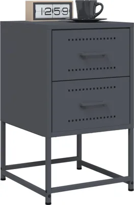 Zdjęcie produktu dla VidaXL 846463, Antracyt, Stal, 360 mm, 390 mm, 605 mm, 2 szt.
