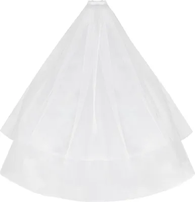 Produktbild von Brautschleier, zweilagig, einfarbig, kurz, Haaraccessoire für Partys, Ausflüge, Hochzeiten und festliche Anlässe