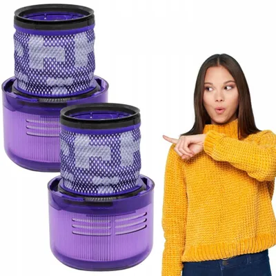 Obrázok produktu pre Náhradné HEPA filtre pre prístroje Dyson V11 SV14 SV17 - 2 kusy - umývateľné - s čistiacou kefkou