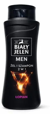 Produktbild von Biały Jeleń Men Żel & szampon 2w1 z łopianem, 300 ml