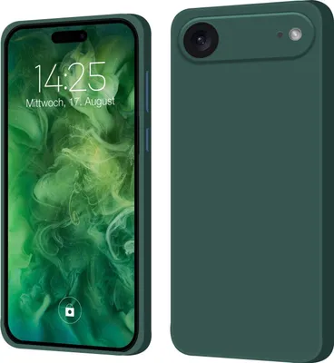 Produktbild von Hülle für Apple iPhone 17 Air Case Cover Bumper Silikon Softgrip Schutzhülle Farbe: Grün