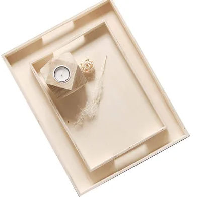 Produktbild von Serviertabletts aus Holz Simplicity, 2er-Set