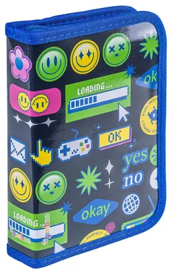 Zdjęcie produktu dla Piórnik z wyposaż. Emojis granatowy - Gimboo