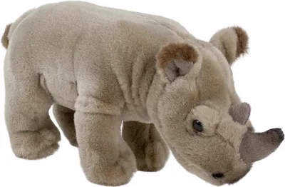 Produktbild von Kuscheltier Nashorn stehend grau 23 cm Plüschnashorn