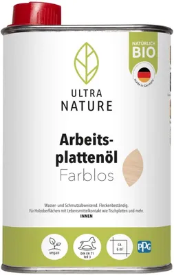 Produktbild von Ultra Nature Arbeitsplattenöl 250 ml farblos