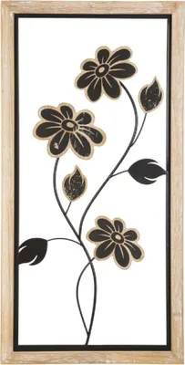 Obrázok produktu pre Mauro Ferretti Girish 30x2,5x60 cm hnedo-čierny nástenný panel zo železa a MDF
