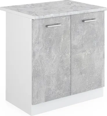 Produktbild von Spülenunterschrank Vicco R-Line Beton 80 cm , AP Marmor, Model 30241