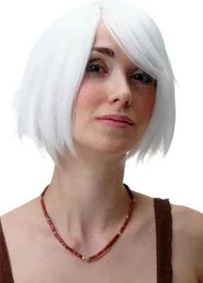 Produktbild von WIG ME UP Perücke Cosplay Scheitel Weiß 1261-1001