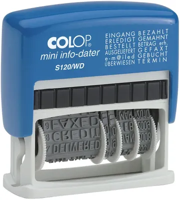 Produktbild von COLOP® S120WD Mini-Dater - Datumstempel mit 12 Texten