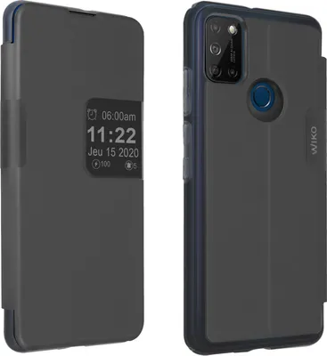 Immagine prodotto di Custodia a libro originale Wiko Smart Folio per Wiko View 5 / 5 Plus – Grigio