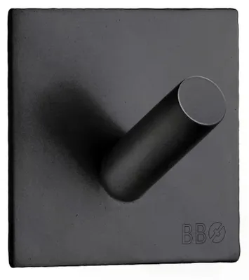 Produktbild von Smedbo Haken in Edelstahl, Schwarz, Selbstklebend BB1092