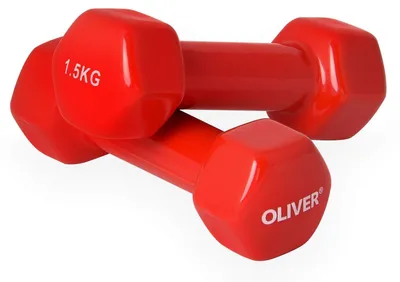 Produktbild von Halterset aus Vinyl – 19,2 kg Gewicht – Rutschfester Kunststoffgriff – Langlebiges Vinyl – Krafttraining, Fitness