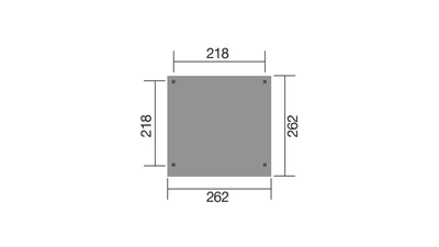 Produktbild von weka Gartenlaube 657 Gr. 1 262 x 262cm, 16 mm Dachschalung