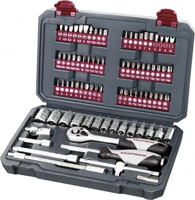 Image de Coffret de douilles 1/4' KRAFTWERK - 82 pièces - 204.101.001