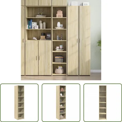Produktbild von The Living Store Highboard Sonoma-Eiche 40x41x185 cm Holzwerkstoff