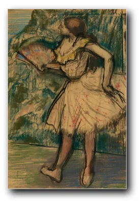 Produktbild von Kunstdruck „Tänzerin mit Fächer“ von Edgar Degas – 40 x 60 cm – ungerahmt