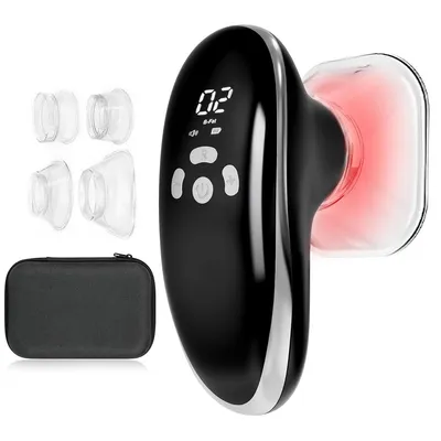 Produktbild von Heim-Body-Shaping-Gerät,10 Stufen,3 Modi,strafft Haut,fördert Fettverbrennung und Lifting,4 Saugnäpfen für Gesicht,Bauch, Arme,Beine,Taille und Seiten