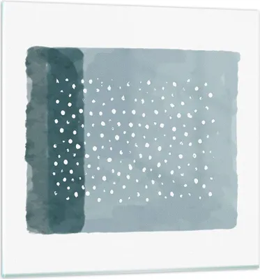 Produktbild von Bilder auf glas - Einteilig - Aquarell Modern Blau - 70x70cm - Glasbilder - Wandbilder - Bilder - zum Aufhängen bereit - Wanddekoration aus Glas - Glas Bilder - Wandbild auf Glas - GAC70x70-4550
