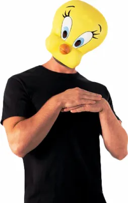 Image de Tweety masque pour adultes Looney Tunes jaune - taille unique