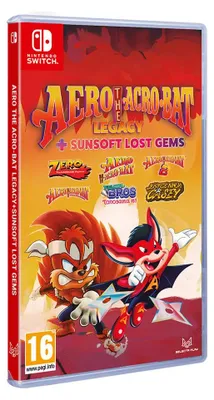 Produktbild von Selecta Play Aero The Acro-Bat Legacy + Sunsoft Lost Gems, Nintendo Switch, Multiplayer-Modus, RP (Rating Pending)