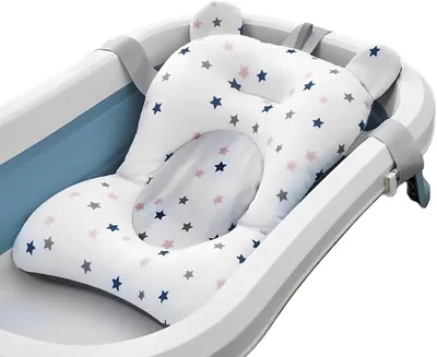 Image de Coussin de bain pour nouveau-nés - Réducteur de bain pour nouveau-nés - Baignoire universelle - Tapis antidérapant