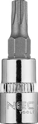 Zdjęcie produktu dla NEO TOOLS Końcówka TORX TX27 na nasadce 1/4", krótka, 37 mm