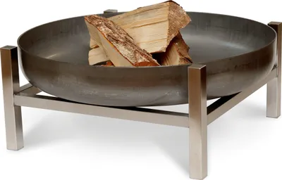 Produktbild von Feuerschale SvenskaV Design «CUBE» Terrassenfeuer Feuerstelle Größe S