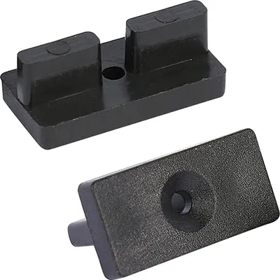 Produktbild von 8 mm Kunststoff-Versteckhalter für WPC/BPC-Planken mit Schrauben, 100 Stück