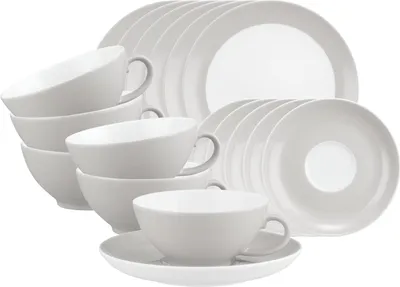 Produktbild von Seltmann Weiden Liberty Pure Colors Teeservice 18-teilig - New Grey
