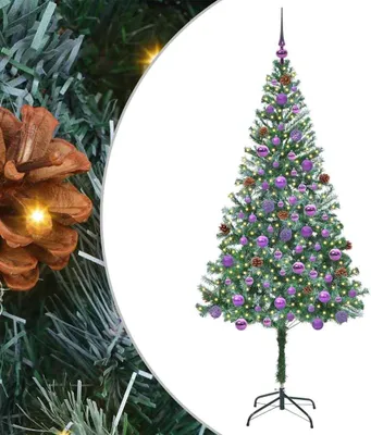 Immagine prodotto di vidaXL Albero di Natale artificiale verde 180 cm in PVC e acciaio