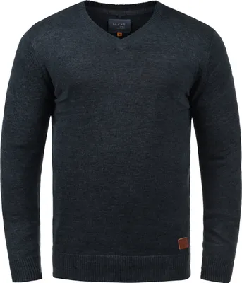 Produktbild von Blend BHLasse Herren Strickpullover Feinstrick Pullover mit V-Ausschnitt Baumwollmischung Regular fit