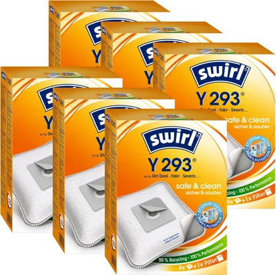 Produktbild von 6 x Swirl Y 293 MP Plus AirSpace Staubsaugerbeutel Staubbeutel Microvlies