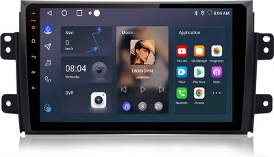 Produktbild von Einbau-Navigationsgeräte DAB WIFI Nav carplayFür SUZUKI SX4 Fiat Sedici 9''Android12 Autoradio GPS  swc wifi BT 2+32G 4Kern