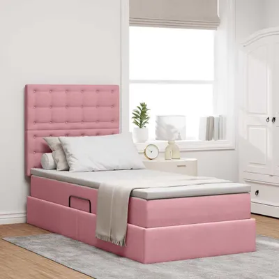Obrázek produktu pro Maison Exclusive – úložná postel s matrací Rosa 90 x 200 cm, samet