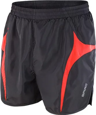 Produktbild von SPIRO S183X | Micro Lite Running Shorts / Trainingshose kurz - Farbe: Black/Red - Größe: XXL