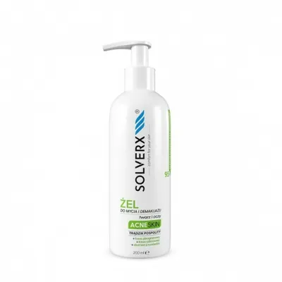 Produktbild von SOLVERX Akne Hautreinigungs- und Make-up-Entfernungsgel für Gesicht
