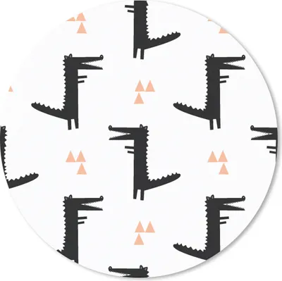 Produktbild von MuchoWow® Mauspad Mousepad Jugendlich - Krokodil - Tiere - Muster 20x20 cm - Mousepads - Maus Mat - Pad - Mausunterlage - Schreibtischmatte