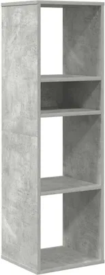 Obrázok produktu pre vidaXL Regál na knihy betón sivý 34x31x112 cm Materiál na báze dreva