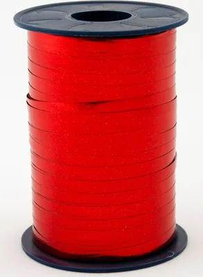 Produktbild von Geschenkbad, Ringelband Rot Metallic 400 m Spule